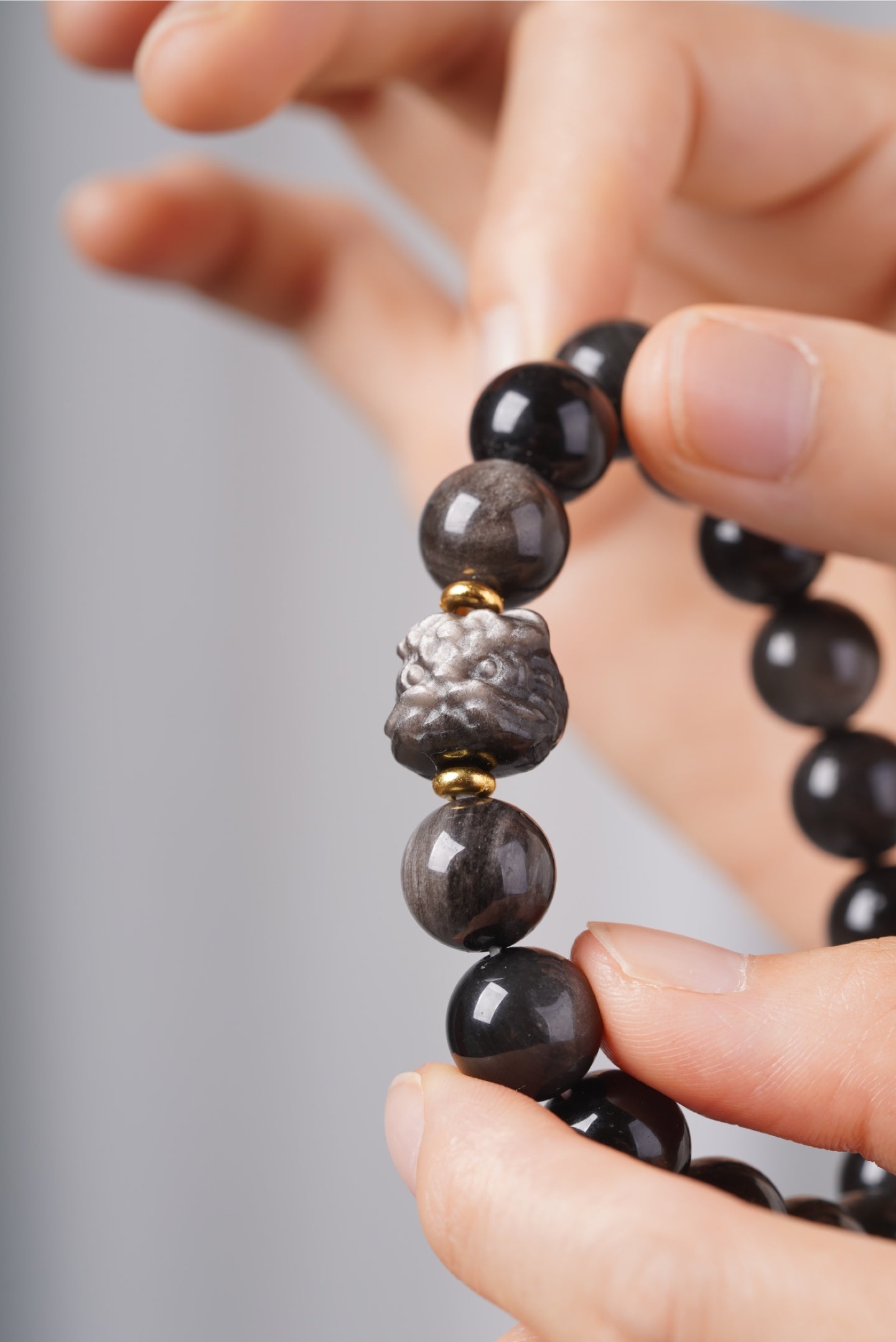 Silver Obsidian Destiny Bracelet