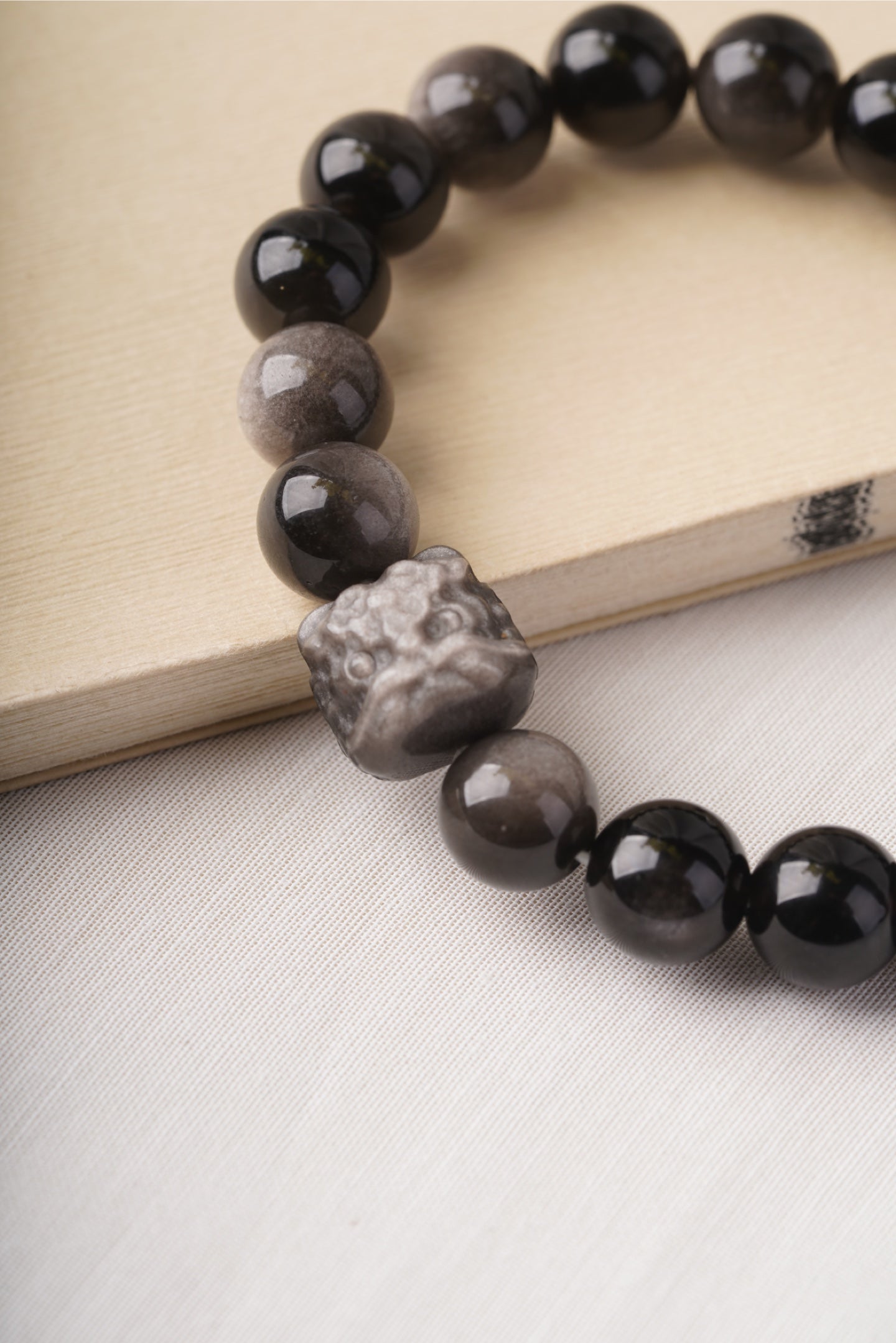 Silver Obsidian Destiny Bracelet