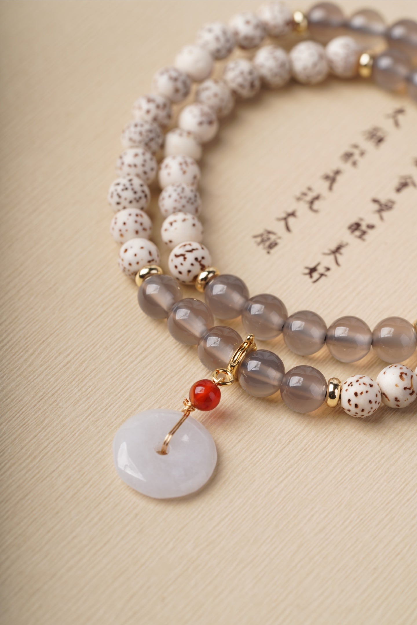 Bodhi & Chalcedony Five Elements Bracelet | Spiritual Energy Jewelry for Balance and Protection