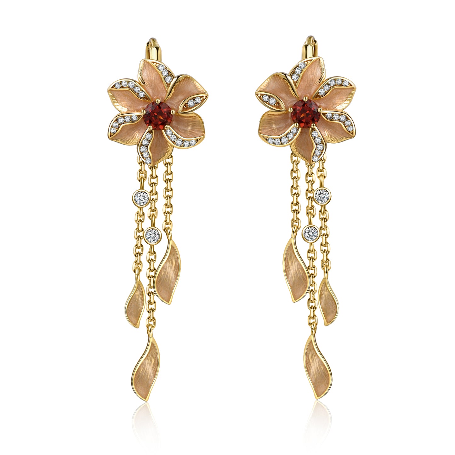🔥 Blossom Flame Set – Fire Element Jewelry for Energy &amp; Elegance (Earrings)