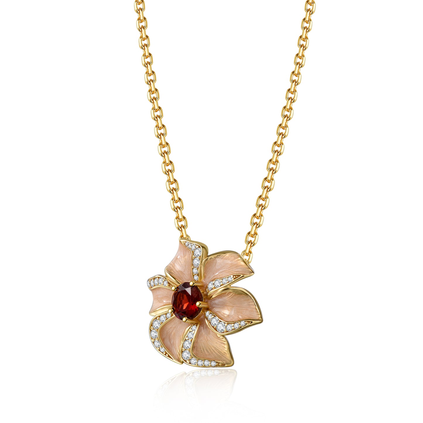 🔥 Blossom Flame Set – Fire Element Jewelry for Energy &amp; Elegance(Necklace)