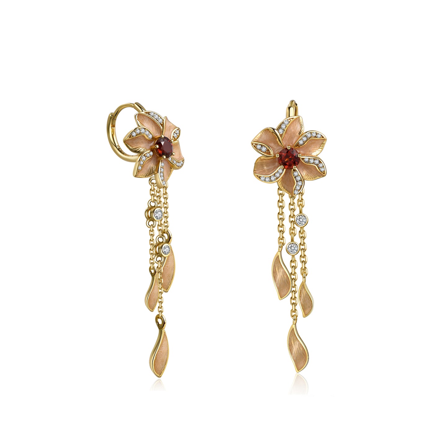 🔥 Blossom Flame Set – Fire Element Jewelry for Energy &amp; Elegance (Earrings)