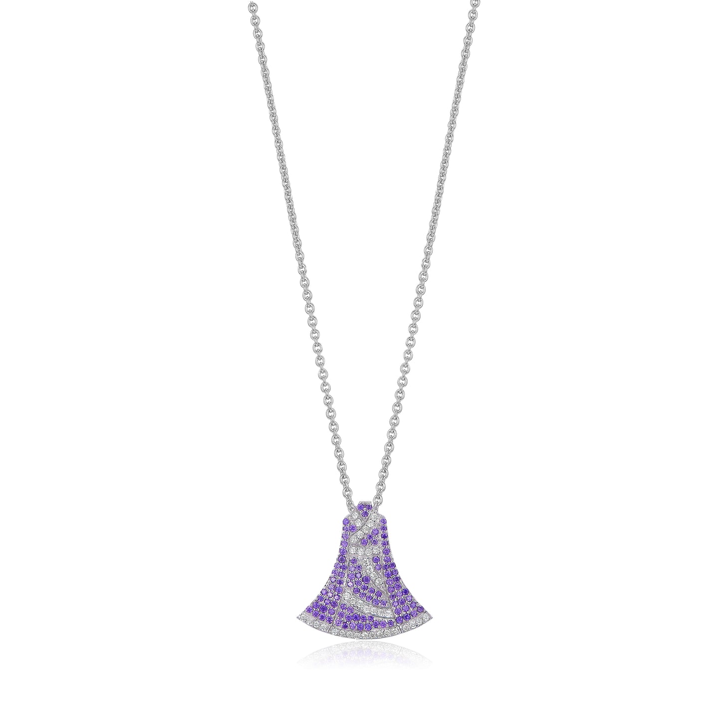 💜 Lacloche X Fatum Secrets Purple Resonance – Oriental Destiny Bell Necklace