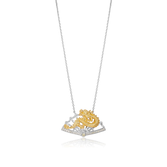 🐉Lacloche X Fatum Secrets Golden Dragon Rising – Dual-Tone Feng Shui Power Pendant