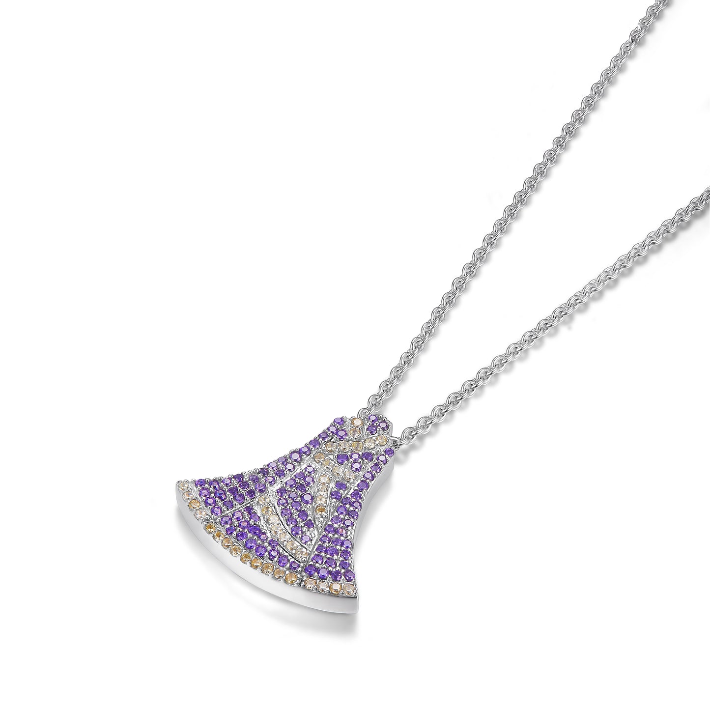 💜 Lacloche X Fatum Secrets Purple Resonance – Oriental Destiny Bell Necklace