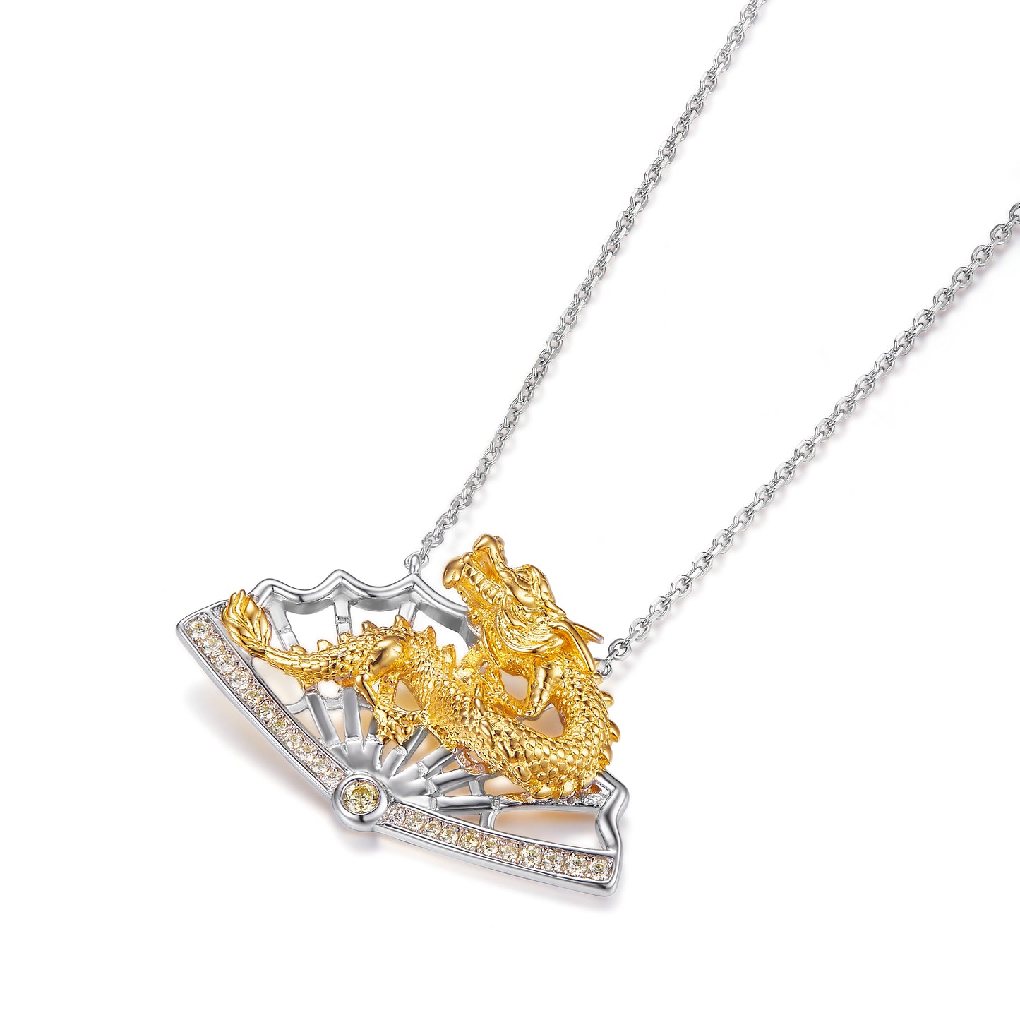 🐉Lacloche X Fatum Secrets Golden Dragon Rising – Dual-Tone Feng Shui Power Pendant