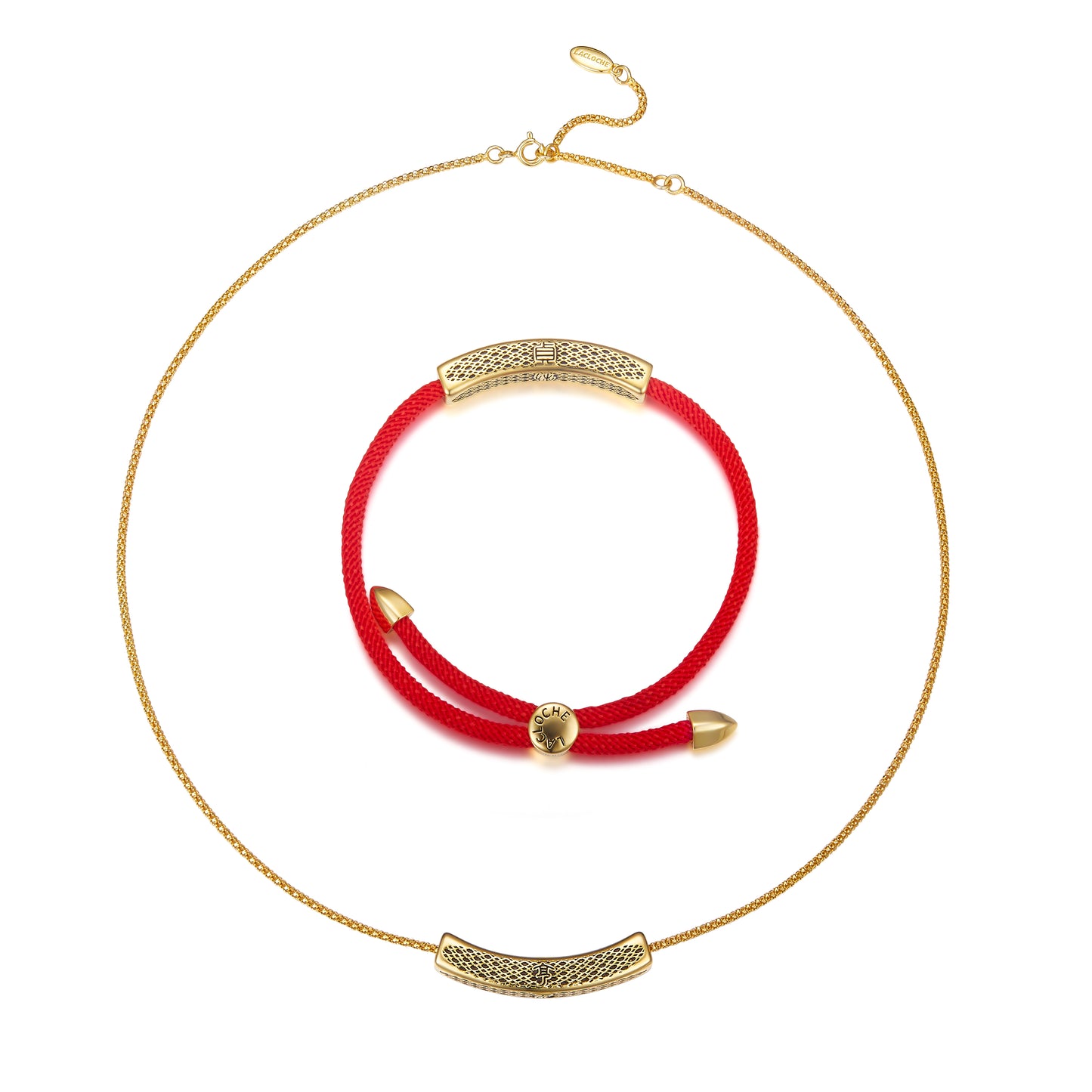 ✨Lacloche X Fatum Secrets Yuan · Heng · Li · Zhen Taoist Harmony Jewelry Set – Necklace &amp; Bracelet