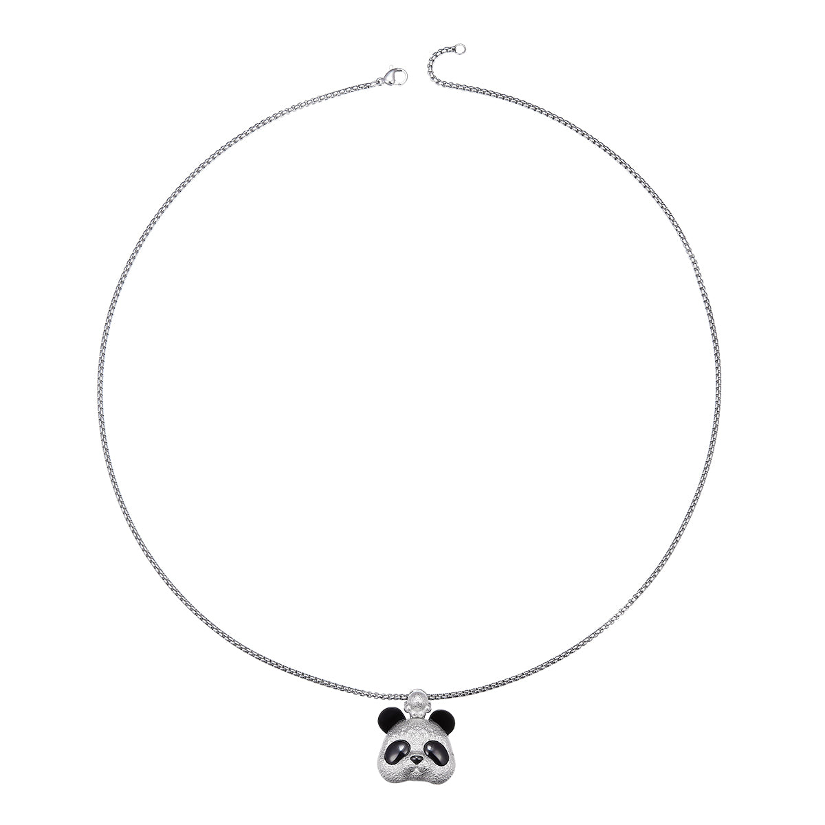 Lucky Panda Talisman Pendant – S925 Sterling Silver Feng Shui Charm