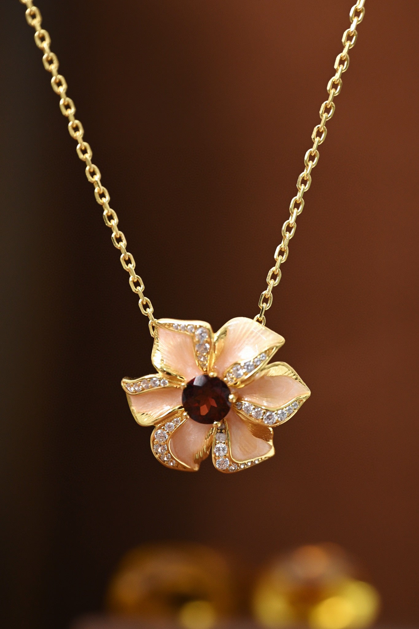 🔥 Blossom Flame Set – Fire Element Jewelry for Energy &amp; Elegance(Necklace)
