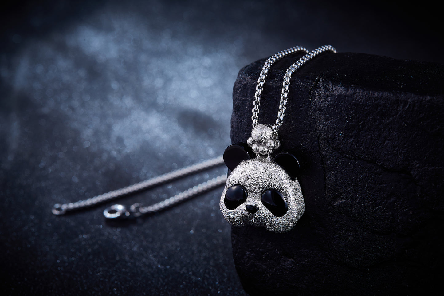 Lucky Panda Talisman Pendant – S925 Sterling Silver Feng Shui Charm
