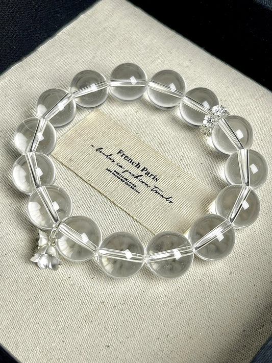 White Crystal Cleansing Bracelet: Feng Shui and Five Elements Energy