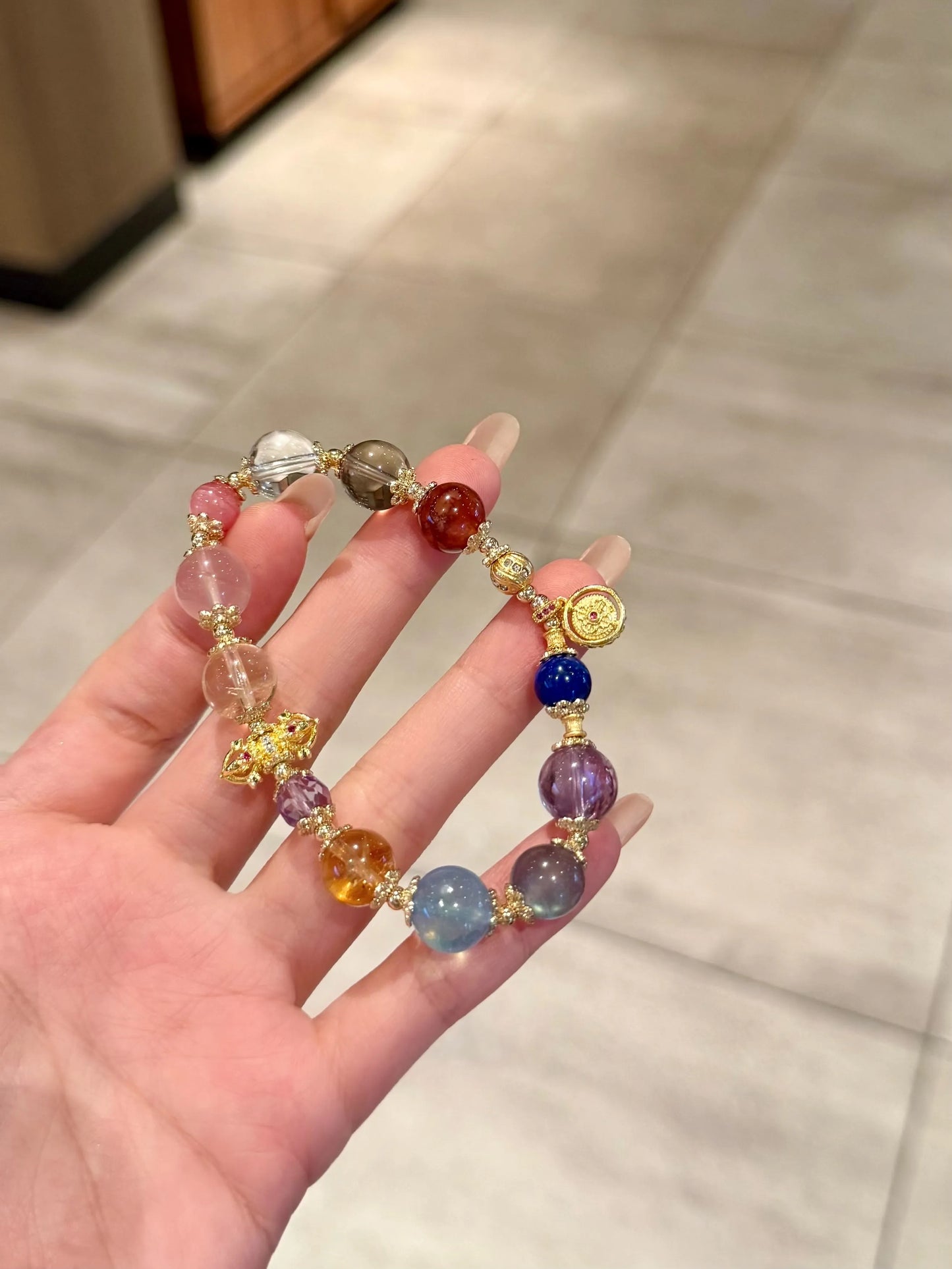 🌈 Universal Luck – Multi-Gemstone Energy Bracelet