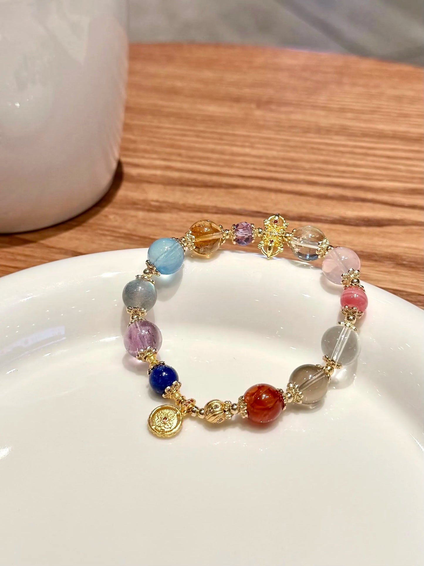 🌈 Universal Luck – Multi-Gemstone Energy Bracelet