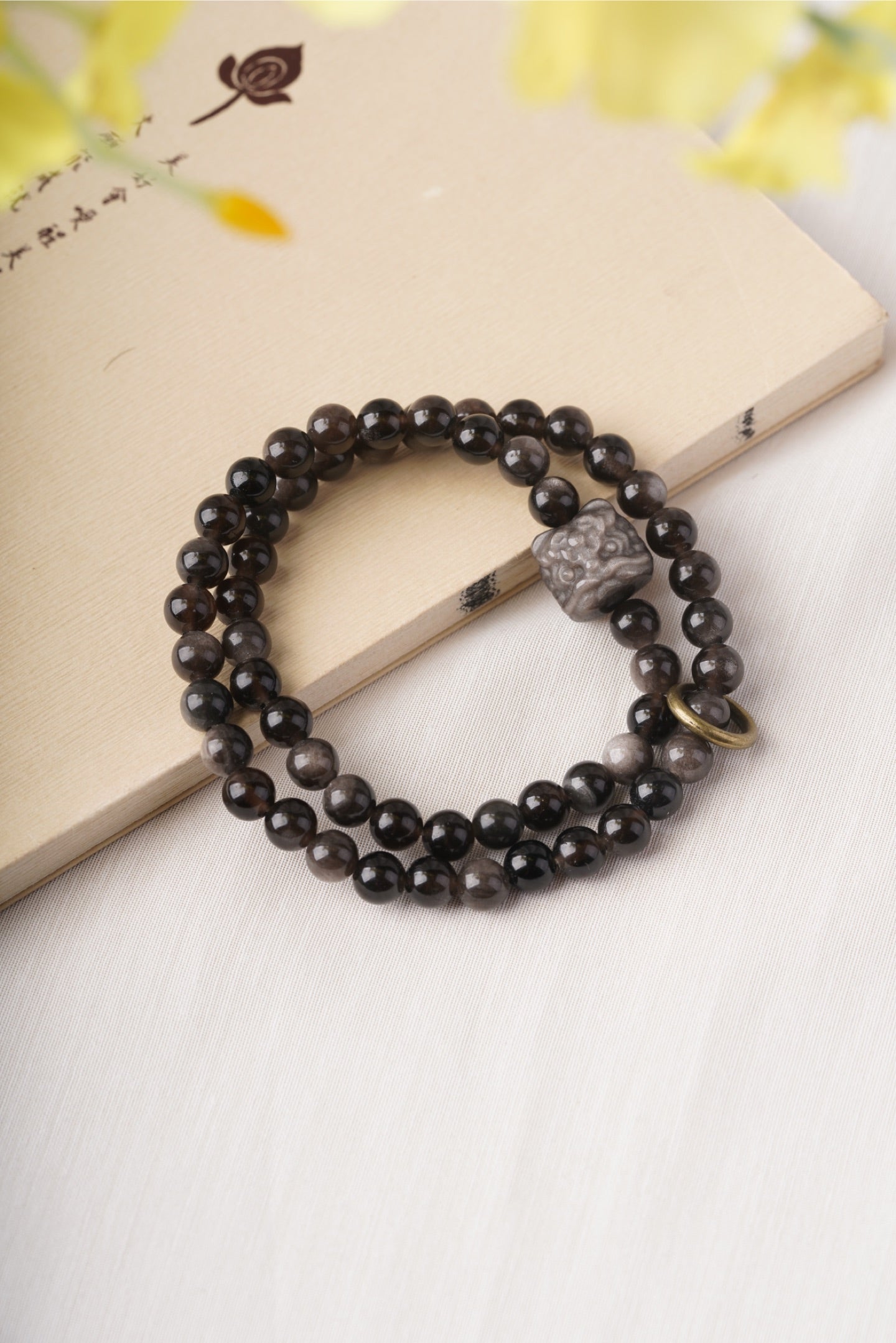 Silver Obsidian Destiny Bracelet
