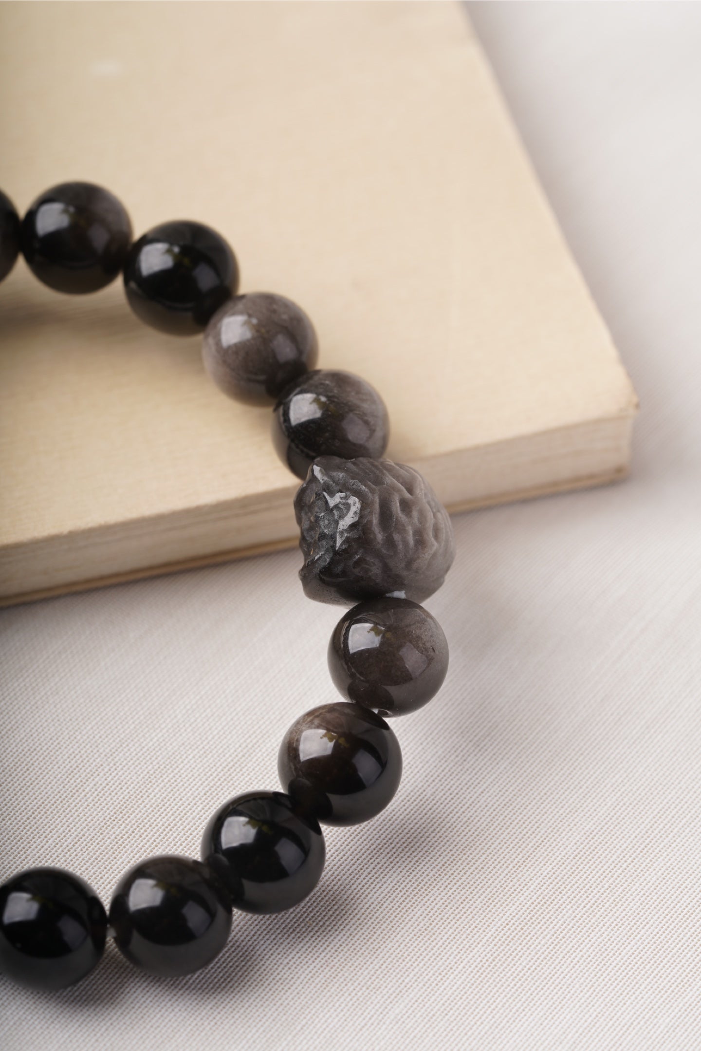 Silver Obsidian Destiny Bracelet