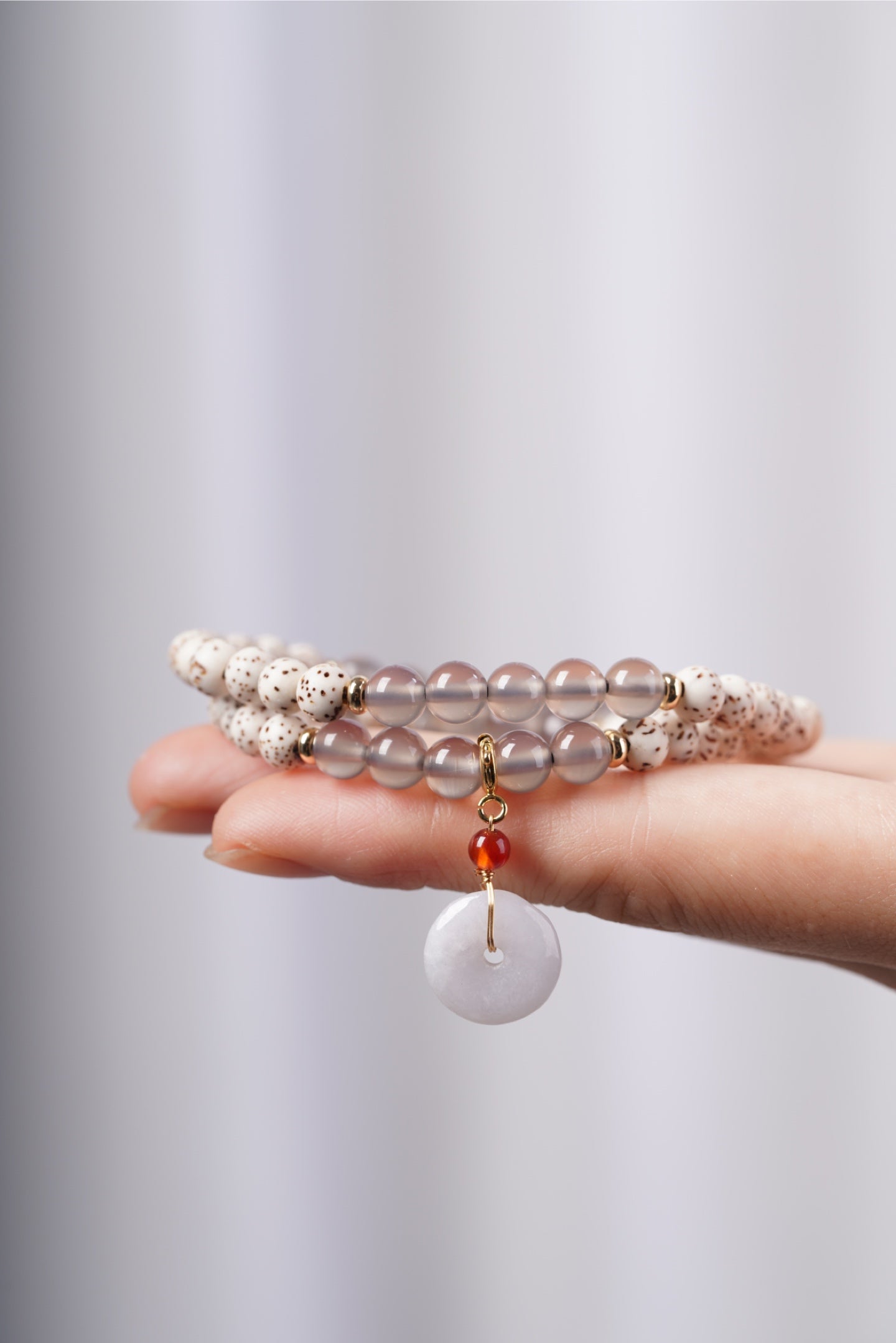Bodhi &amp; Chalcedony Five Elements Bracelet | Spiritual Energy Jewelry for Balance and Protection